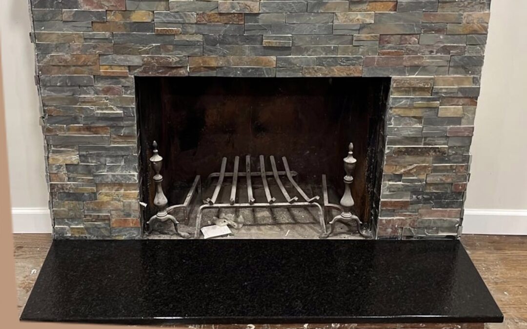 Custom Marble, Granite Stone Fireplace Mantel Surrounds Fabrication and Installation in Guilford, CT
